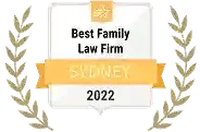 Best Family Law Firm Sydney 2022 badge