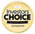 Investors Choice Awards Conveyancer Winner badge