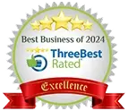 ThreeBest Rated Best Business of 2024 badge