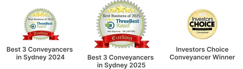 Investors Choice Awards 2025 Conveyancer winner badge